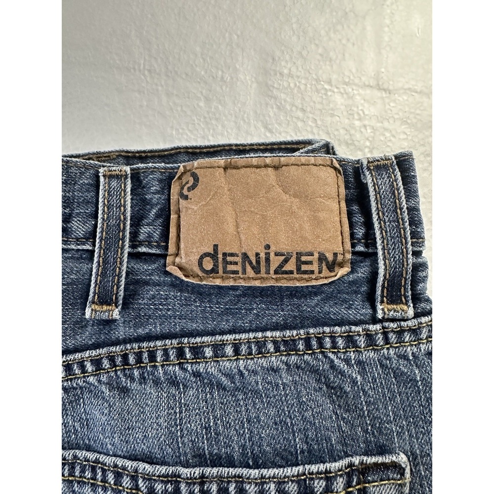 Denizen From Levis 281 Jeans 36x27 Straight Fit Denim Men's Size Blue Dirty Wash - Picture 5 of 15